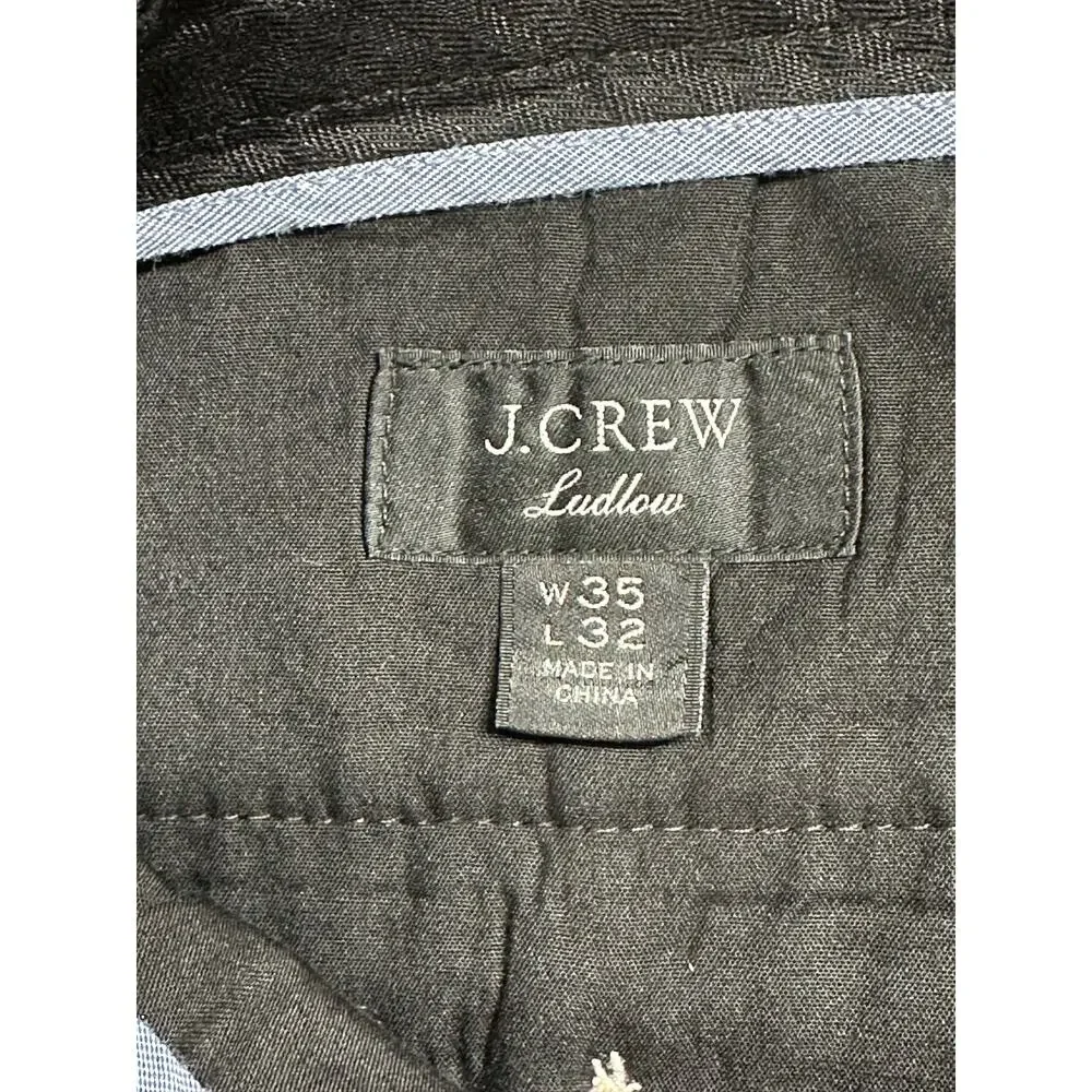J Crew Pants Mens 35x29 Gray Ludlow Slim Wool Stretch Dress Business Office Work